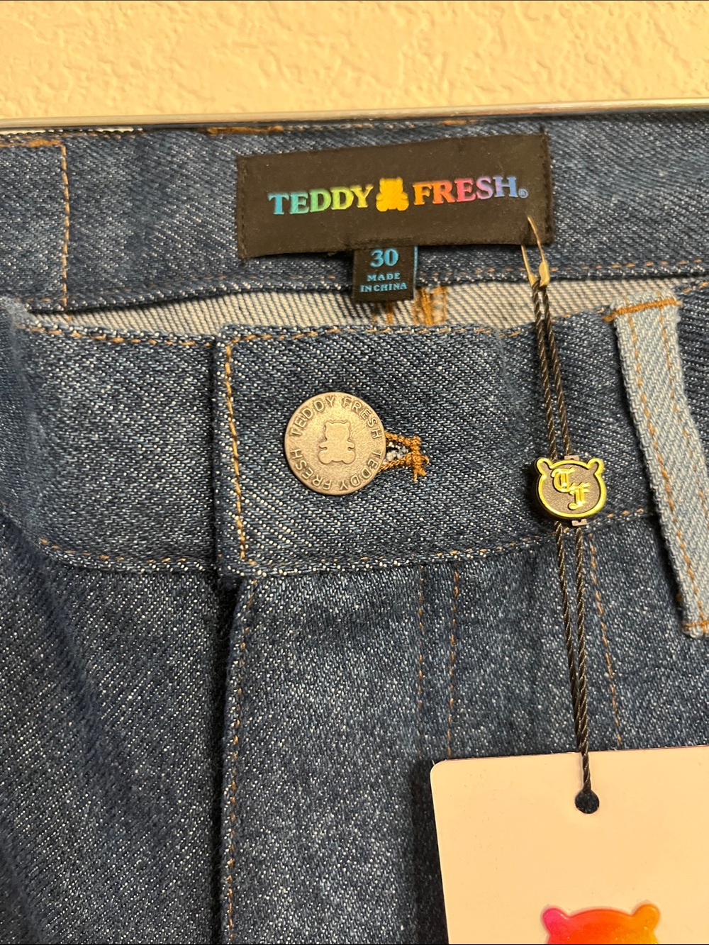 Teddy Fresh convertible patchwork/ two tone Jeans - Picture 4 of 13